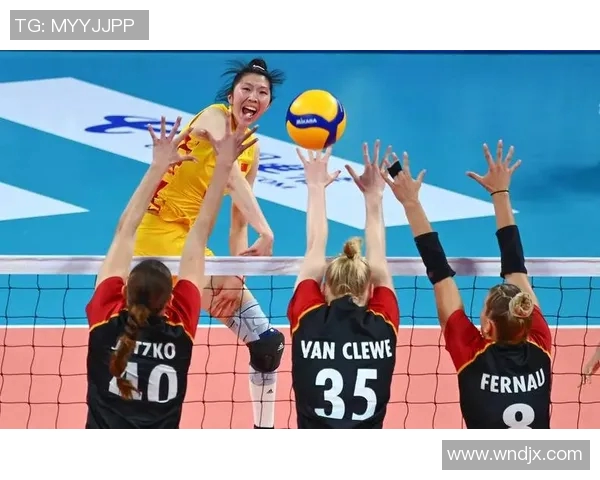 中国女排迎战德国队全力争胜展现团队精神与竞技风采